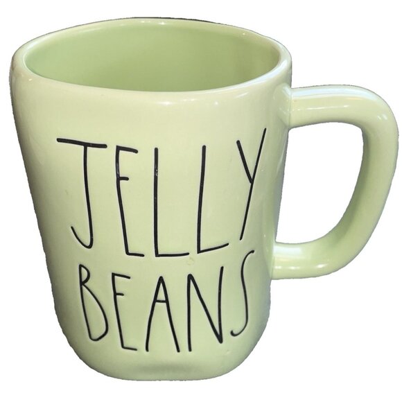 Rae Dunn Green Jelly Beans Artisan Collection Coffee Mug 20 oz (245) By Magenta - Picture 1 of 10